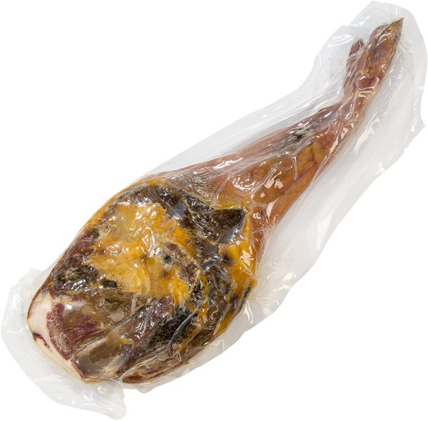 Prosciutto Spagnolo Serrano (Spalla) Riserva Semidisossato 4 - 4.5 Kg + Porta Prosciutto + Coltello - Jamon Serrano - immagine 5