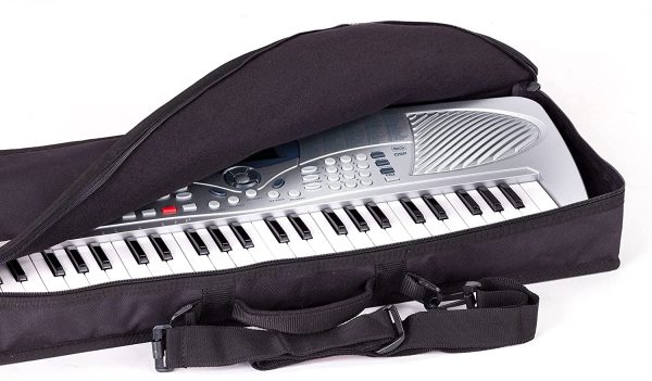 KB63 Custodia Borsa per Tastiera con Tracolla ideale per pianola Casio SA-76/77/78 o di simili dimensioni 63x22x7 cm - immagine 3