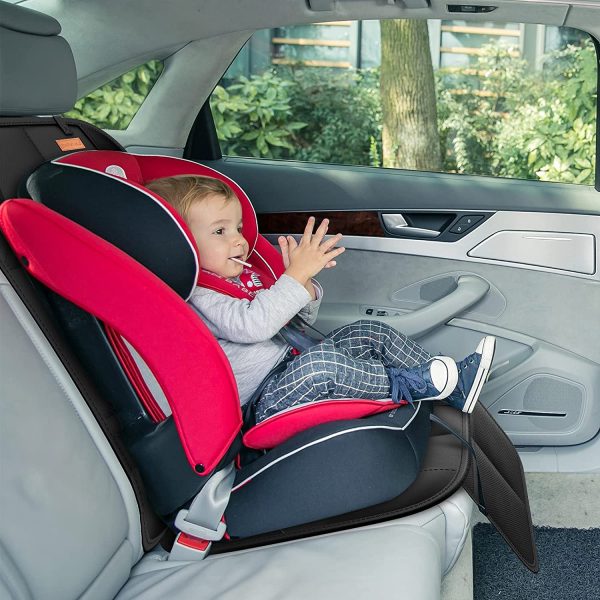 Smart eLf 2pcs Protettore di Sedili Auto impermeabile - Coprisedile Bambini Proteggi Sedile Auto per Proteggere la Tappezzeria in Pelle del Veicolo, Adatto per Isofix Protezione per Seggiolino Auto - immagine 3