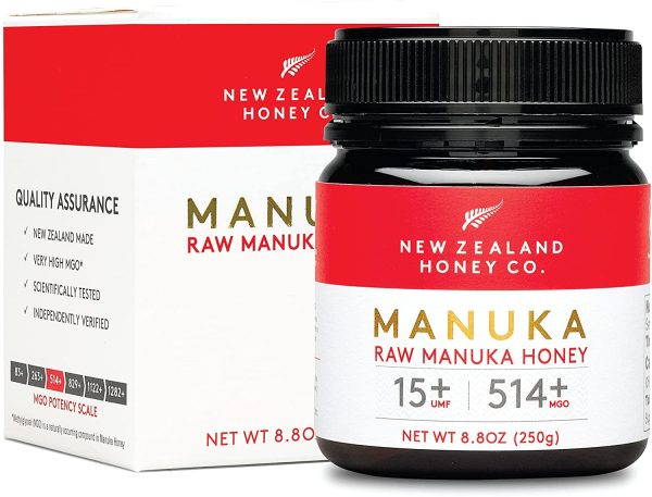 New Zealand Honey Co. Miele di Manuka MGO 514+ / UMF 15+ | Attivo e lordo | Prodotto in Nuova Zelanda | 250g - immagine 5