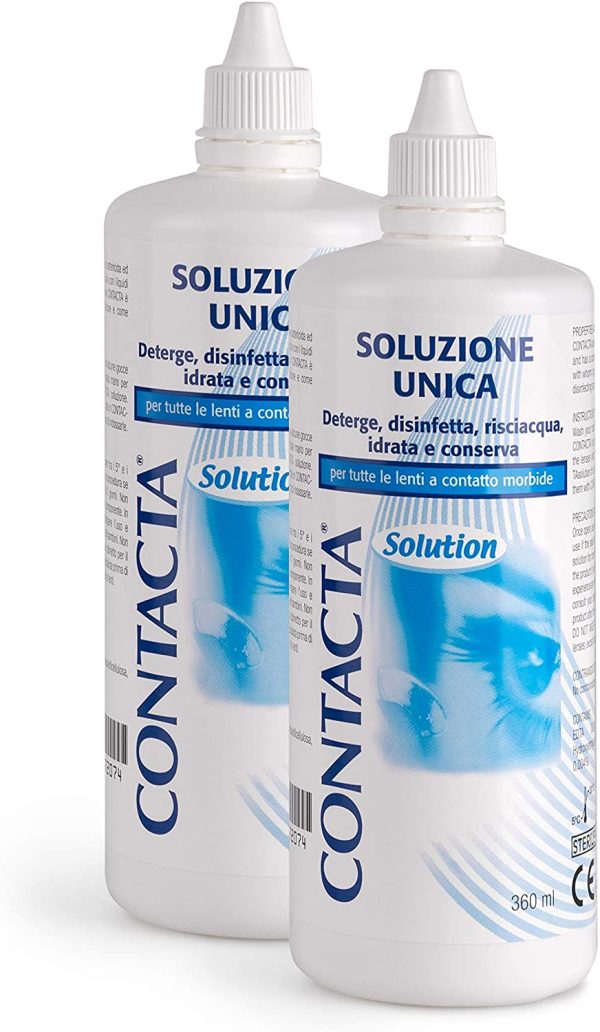 Contacta Solution - soluzione unica per lenti a contatto 2 x 360 ml