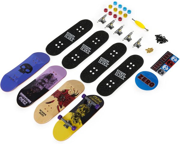 TECH DECK, Confezione da 4 mini skate, Assortiti e originali, regalo perfetto per bambini e bambine dai 6 anni in su. - immagine 7