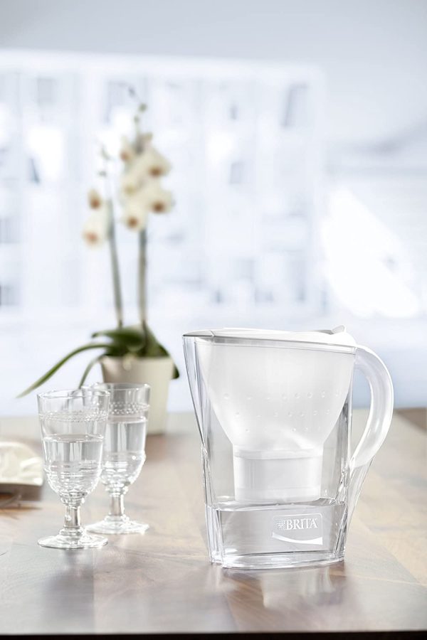 Brita Marella Caraffa Filtrante con Tecnologia di Filtrazione Maxtra, Plastica, Bianco - immagine 2