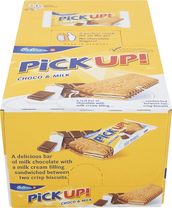 Bahlsen Pick Up! Choco & Milk Tavoletta di Cioccolato al Latte Espositore da Banco, 24 Pack di 28 g - immagine 5