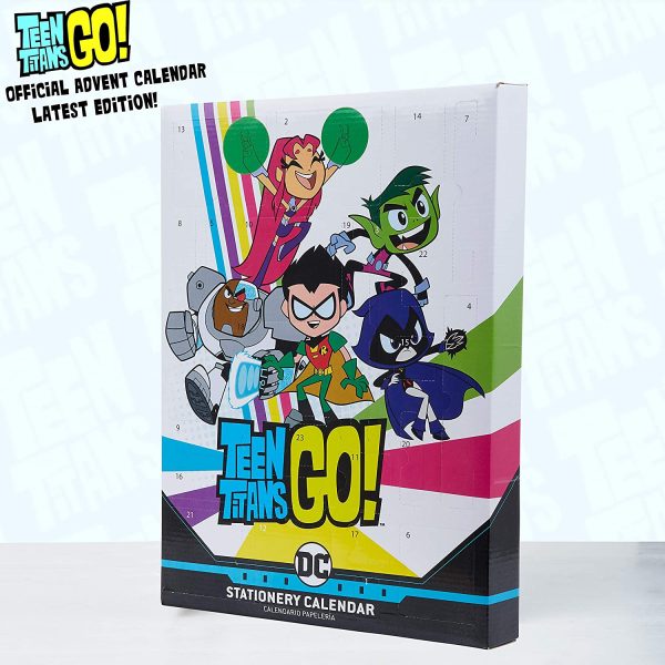 Teen Titans Go! Calendario Avvento 2021 per Bambini, Calendario di Natale con Set Cancelleria Teen Titans, + 24 Gadget da Scoprire, Idee Regalo Originali - immagine 2