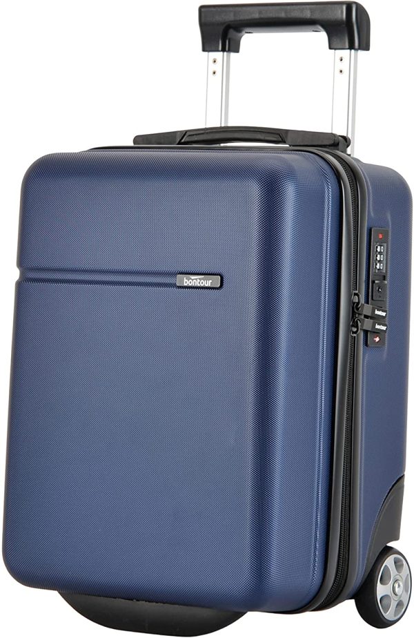 BONTOUR CabinOne Bagaglio a Mano Wizzair 40x30x20, Valigia Cabina Sotto il Sedile (Blu) - immagine 4