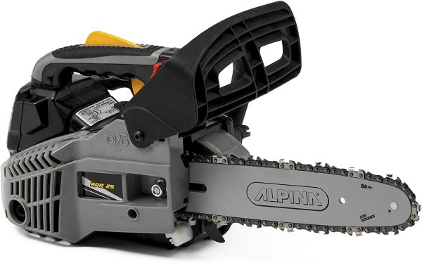 Alpina Motosega da potatura APR 25 (10)????, per Potatura di Alberi e Operazioni Domestiche di Taglio Legno, Barra di Taglio 25 cm (10????), Motore a Scoppio 25,4 cc, 900 W, Velocit?? catena 21 m/s - immagine 4