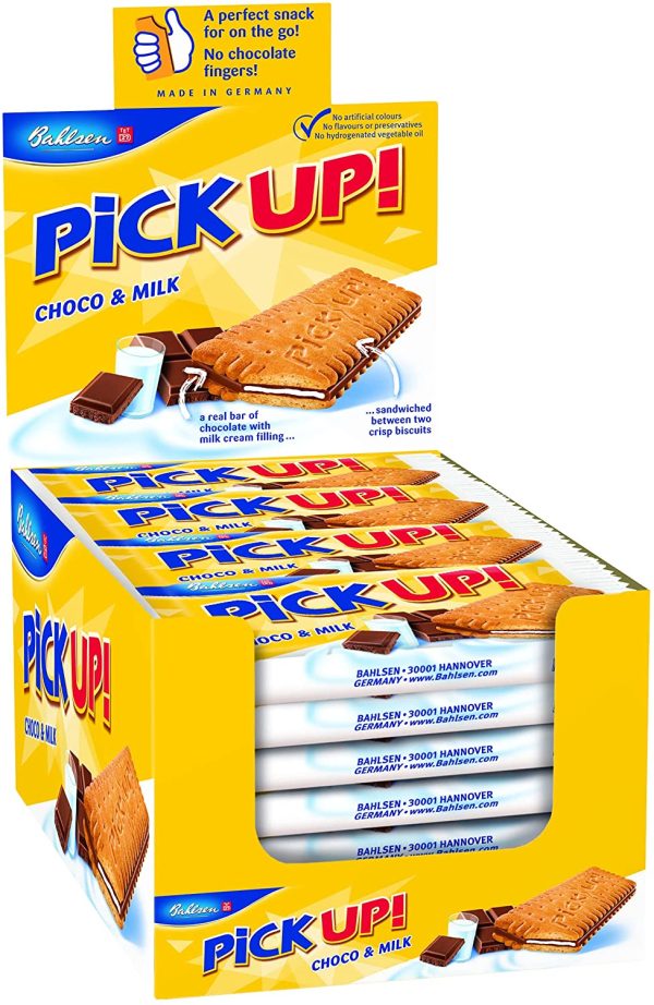 Bahlsen Pick Up! Choco & Milk Tavoletta di Cioccolato al Latte Espositore da Banco, 24 Pack di 28 g - immagine 4