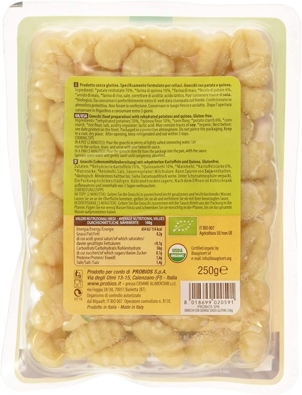 Probios Gnocchi con Quinoa - 250 gr, Senza glutine - immagine 2