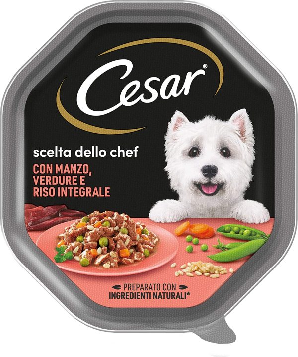 Cesar Scelta Dello Chef Manzo alla Griglia con Riso Integrale e Verdure - 14 Vaschette da 150g