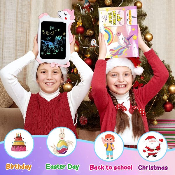 Unicorno Bambina Giocattolo Giochi Bambini - Tavoletta Grafica LCD Lavagna per Bambini Idee Regalo Giochi Bambina 3 4 5 6 + Anni, Tablet Bambini Disegno Giocattoli Bambino Gioco Regali Natale Bambini - immagine 4