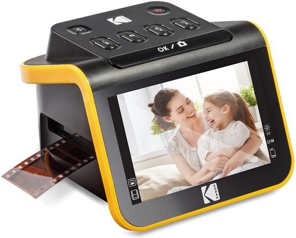 Slide N SCAN Film E Slide Scanner Con Schermo LCD Da 5", Nero