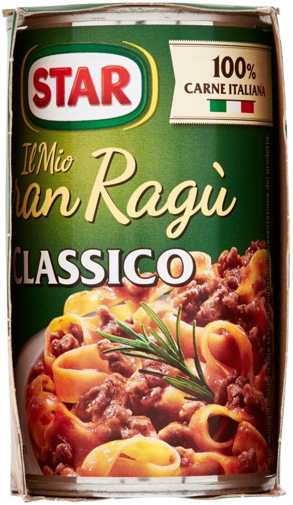 STAR Il Mio GranRag?? Classico, 2 x 180gr, rag?? preparato secondo la tradizione, 100% carne Italiana controllata e selezionata. Senza conservanti e senza glutine