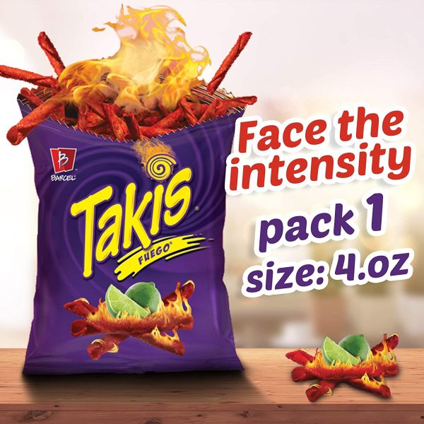 Barcel Chips Takis Fuego 4 Oz Bag by Leadoff - immagine 5