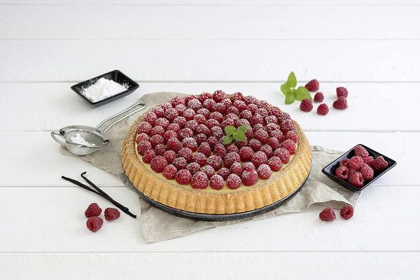 Stampo Crostata a Nido d'Ape ?28cm, Black Metallic, Rivestimento Antiaderente (Colore: Nero Metallizzato), quantit??: 1 Pezzo, Acciaio - immagine 5