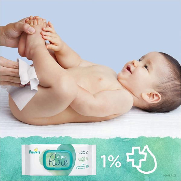 Pampers Aquapure Salviette Per Neonati 9 Imballaggio = 432 Salviette Per Neonati - 3720 Gr - immagine 2