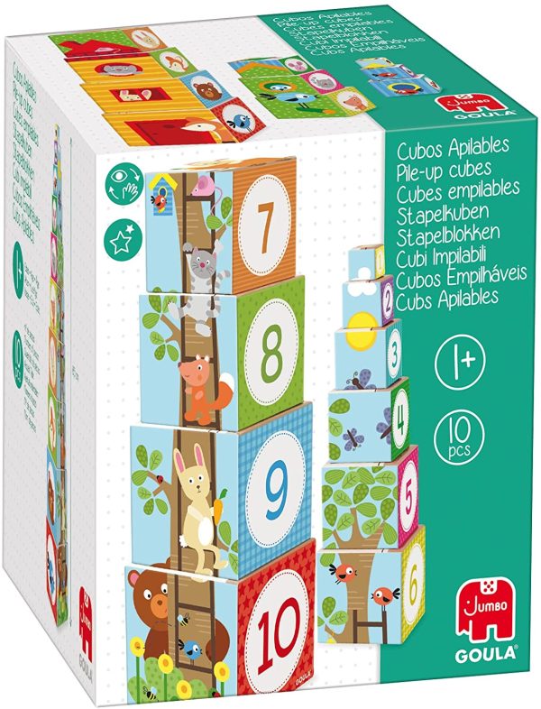 Goula- Cubes 55219-Cubi Impilabili Bosco, 55219 - immagine 3