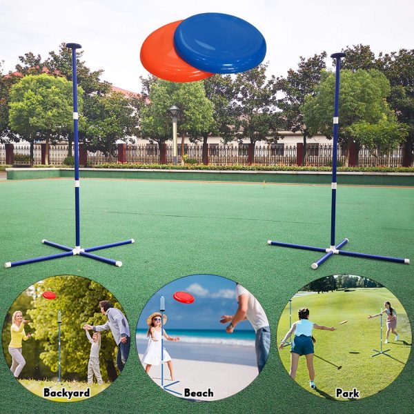 TUAHOO Giant Garden Games for Family Adults And Kids Frisbee Game Outdoor Throwing Disc Toss Game Giochi da Giardino per Bambini Adulti all'Aperto Gioco di Lancio Giochi da Spiaggia - immagine 6