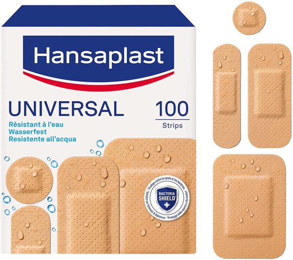 Hansaplast Cerotti Universal Assortiti 100 Pezzi, Resistente all'Acqua - immagine 6