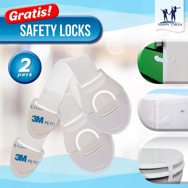 Paraspigoli per Bambini HAPPY CHLEA®, 12 Angolari Trasparenti Adesivi, Kit di Protezione e Sicurezza Casa con Proteggi Spigoli per Tavoli e Mobili + 2 Blocca Cassetti e 6 Adesivi Extra - immagine 2