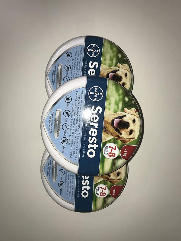 3 confezioni Collare Seresto di Bayer per cani oltre 8 Kg antipulci e zecche 70 cm - immagine 4