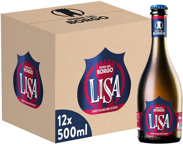 Birra Del Borgo Lisa, Birra Bottiglia - Pacco da 12x50cl