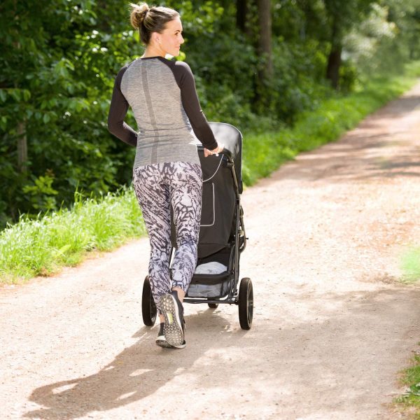 Hauck Passeggino Tre Ruote Rapid 3 per Beb?? e Bambini dalla Nascita, Posizione Nanna, Portata 25 kg, Pieghevole Compatto, Regolabile in Altezza, Grandi Ruote, Grande Cesto, Nero - immagine 4