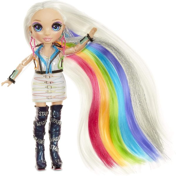 Rainbow High Hair Studio - Bambola Amaya Raine Esclusiva con capelli extra lunghi e colori lavabili 5 in 1 - immagine 6