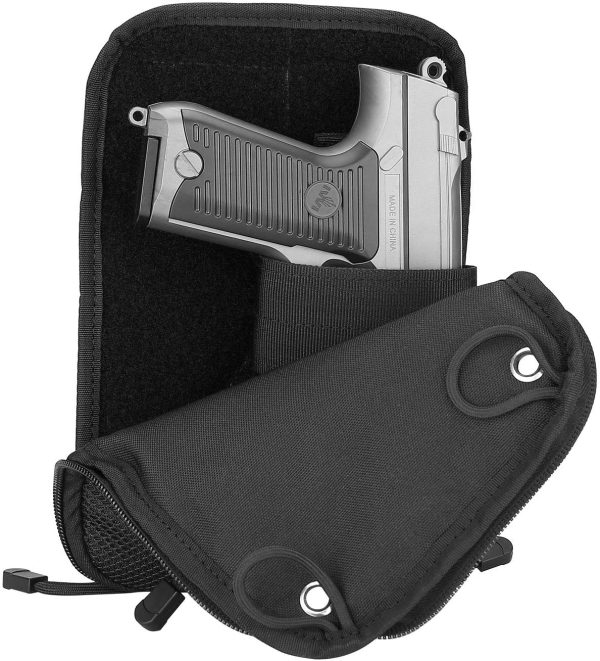 ProCase Borsa per Pistola, Tactical Soft Shooting Gun Gamma Borsa per Armi Rivista Pouch Duffle Bag per Caccia o Tiro Range Sport- Nero