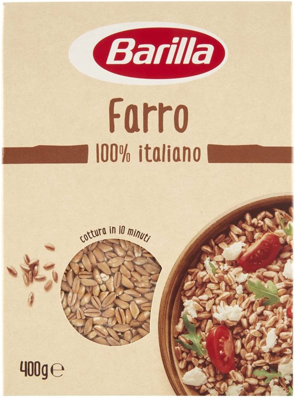 Barilla Cereali Farro in Chicchi per Una Cottura Veloce, Ricco di Proteine e Fibre, 400g