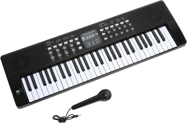 Axman T315853 Keyboard/Tastiera, Compreso il Microfono e Connettore di Alimentazione, 54 Chiavi, Funzionare con la Batteria Non Inclusa - immagine 5