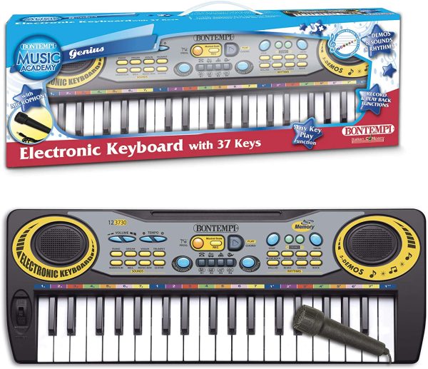 Bontempi-Tastiera Elettronica, 37 Tasti Passo Midi DO, 12 3730 - immagine 2