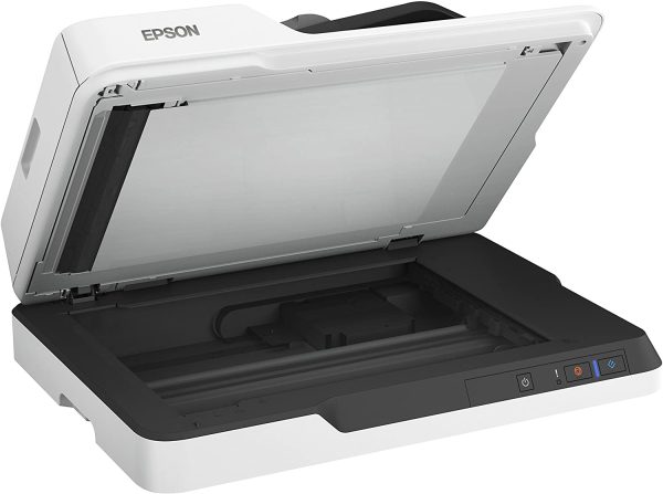 WorkForce DS-1630 Scanner Piano Compatto con software Power PDF incluso che permette di creare, convertire e modificare file PDF, Alimentatore Automatico di Documenti 50 Pagine, USB 3.0