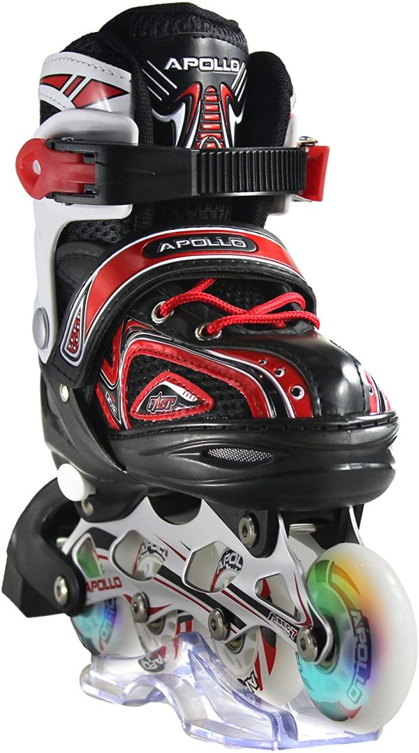 Apollo Super Blades X PRO, Misura S, M, L, Pattini Inline-Skate LED per Bambini, Ideali per Principianti, Pattini Comodi, inliner inlinea per Bambine e Bambini - immagine 6