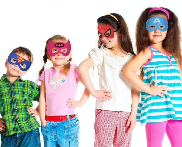 TATAFUN Maschere di Supereroi , Maschere Feltro Superhero Mask con Corda Elastica Supereroi Maschere Cosplay Maschere per Bambini Adulti Mascherata per Feste Mascherine 32 Pezzi - immagine 4