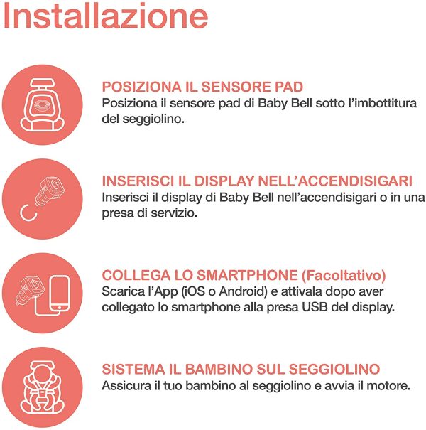 Dispositivo anti abbandono Steelmate Baby Bell | funziona anche senza smartphone - immagine 6