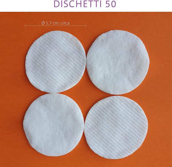 Cotton Plus DISCHETTI 50 pz. - LINEA BEAUTY | DISCHETTI 100% PURO COTONE | Dischetti struccanti per la pulizia del viso soffici e resistenti. - immagine 5