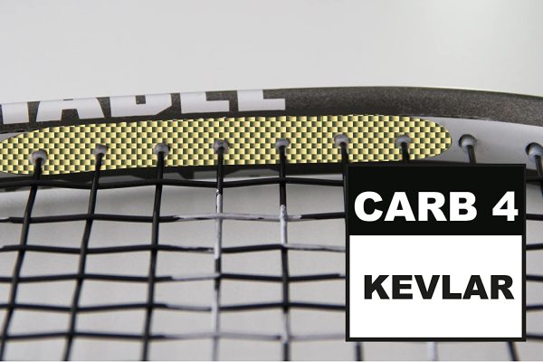 Unsquashable Racchetta da squash Inspire Y-8000, 100% fibra di carbonio4 con Kevlar, 296169 - immagine 2