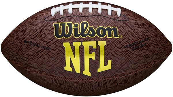 Wilson NFL Duke Replica, Pallone da Football, Uso Ricreativo, Cuoio Composito, Duraturo