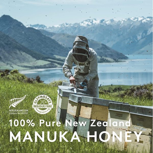 New Zealand Honey Co. Miele di Manuka MGO 514+ / UMF 15+ | Attivo e lordo | Prodotto in Nuova Zelanda | 250g