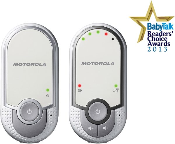 Motorola Baby MBP 11 - Baby Monitor Audio Digitale con Modo Eco, Bianco/Argento - immagine 4