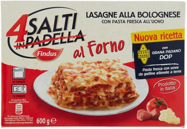 4 Salti in Padella Findus Lasagne alla Bolognese con Pasta Fresca all'Uovo, 600g (Surgelato) - immagine 2