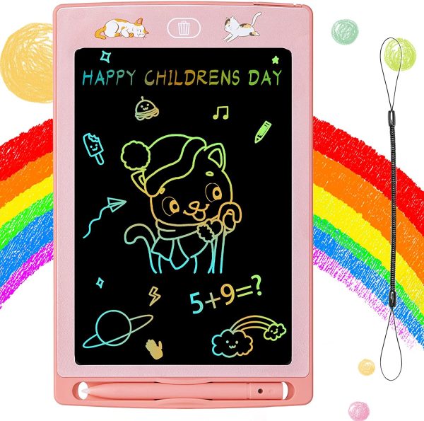 Idee Regalo Ragazza di 3 4 5 6 7 8 anni, Giocattoli per Ragazza tra 2 e 8 anni Tavoletta Grafica Bambini 8,5 Pollici, Tavoletta Grafica LCD Blocco per Scrittura con Schermo Colorato per Ragazze - immagine 5