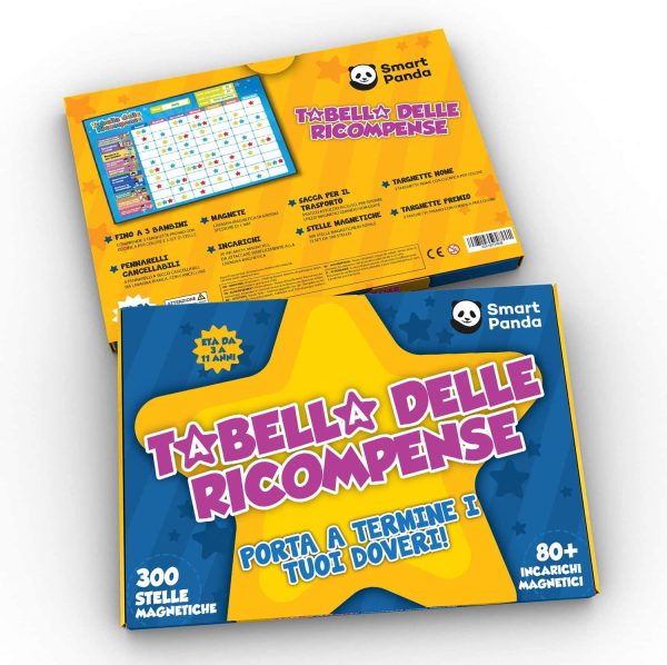 Tabella delle Ricompense per Bambini. La Tabella Magnetica Star Stimola i Bambini a Comportarsi Bene. Include 80+ Faccende Domestiche e 300 Stelle - Versione migliorata, in Italiano - immagine 6