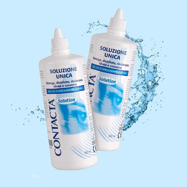 Contacta Solution - soluzione unica per lenti a contatto 2 x 360 ml - immagine 3