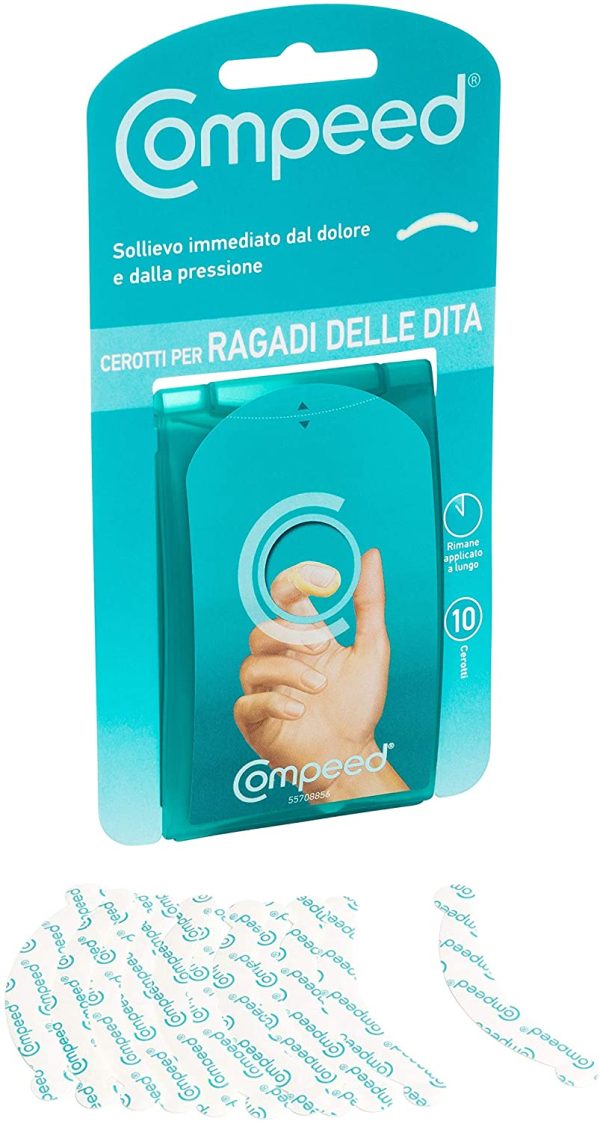 COMPEED Cerotti per Ragadi delle Dita, sollievo immediato e lunga durata - 10 Cerotti