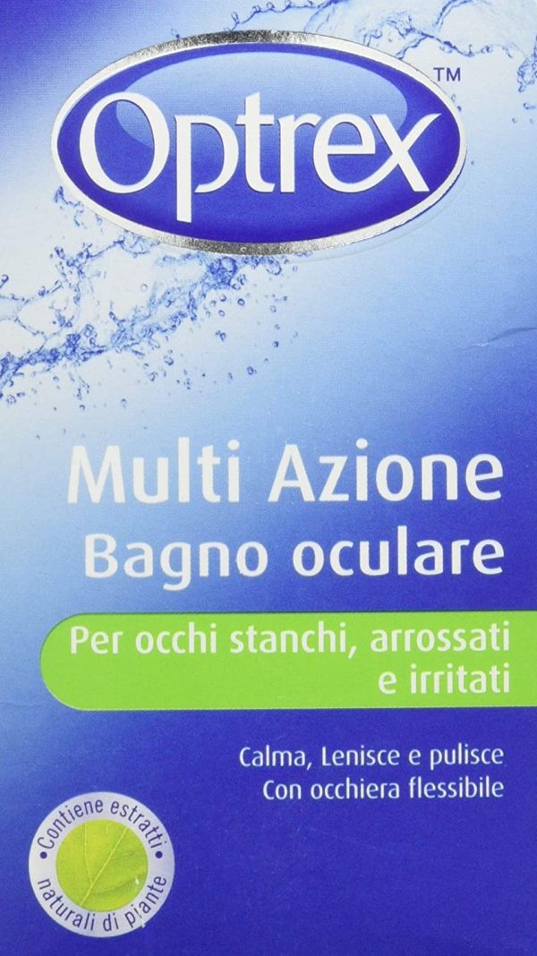 Optrex Bagno Oculare Multi Azione per Occhi Stanchi, Arrossati e Irritati, 110 ml