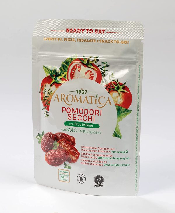 Aromatica Pomodori Secchi con Erbe Mediterranee Senza Liquido di Conserva, 125 g - immagine 3