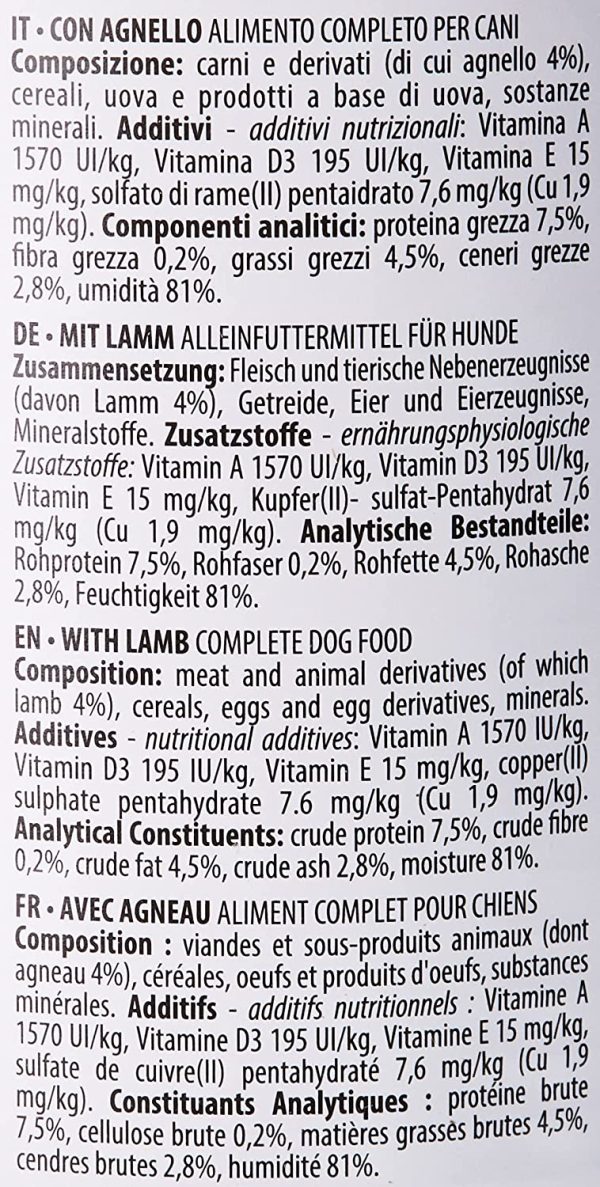 almo nature Dailymenu con Agnello Umido Cane Premium - Confezione da 24 x 400 g - immagine 2