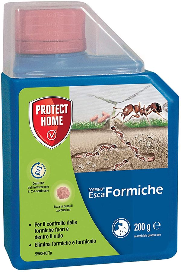 protect home FORMINIX Esca FORMICHE GRANULARE. ELIMINA Il Nido RISOLVENDO Il Problema 200g, Granulo Rosa - immagine 5